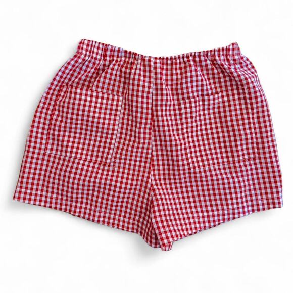 Red and white gingham cotton - Picture 2 of 2